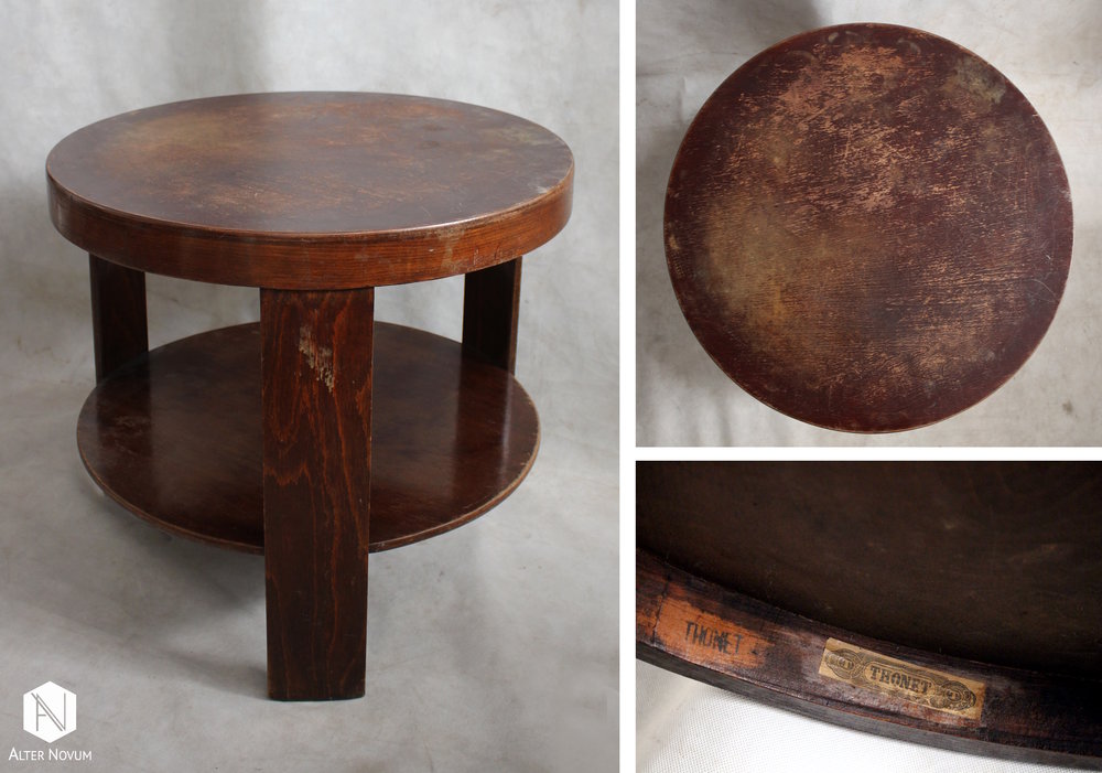 1. Stolik Thonet przed renowacją 1. Stolik Thonet przed renowacją
